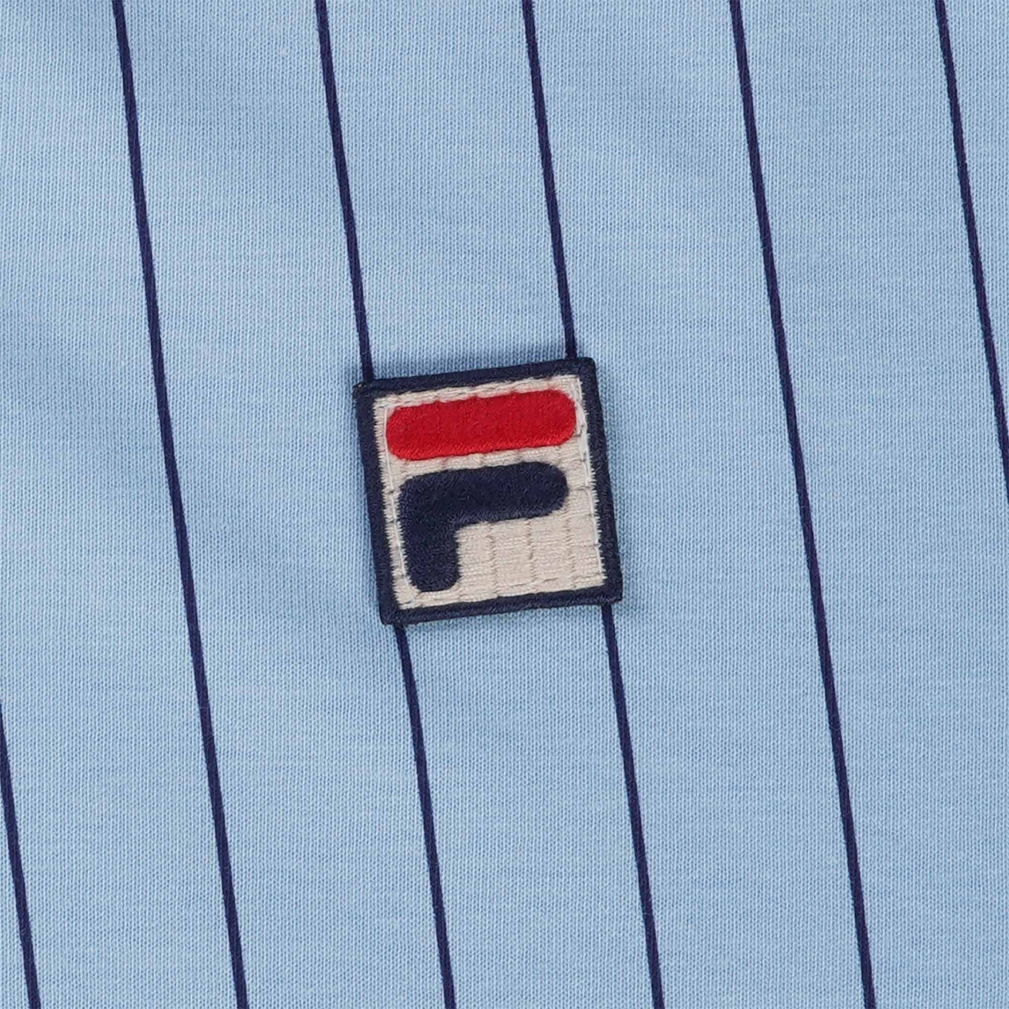 Fila Vintage BB1 Classic Vintage Striped Polo Shirt - Blue Bell