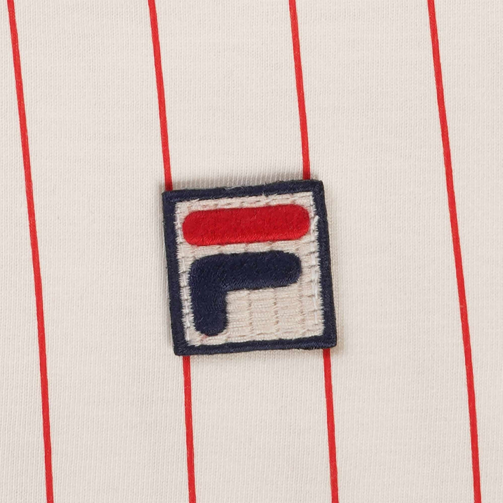 Fila Vintage BB1 Classic Vintage Striped Polo Shirt - Gardenia
