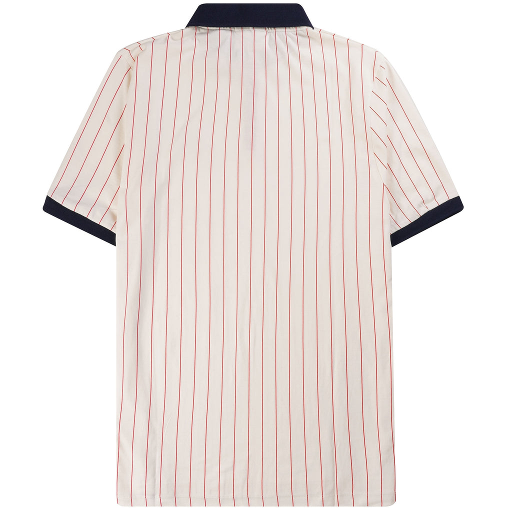 Fila Vintage BB1 Classic Vintage Striped Polo Shirt - Gardenia