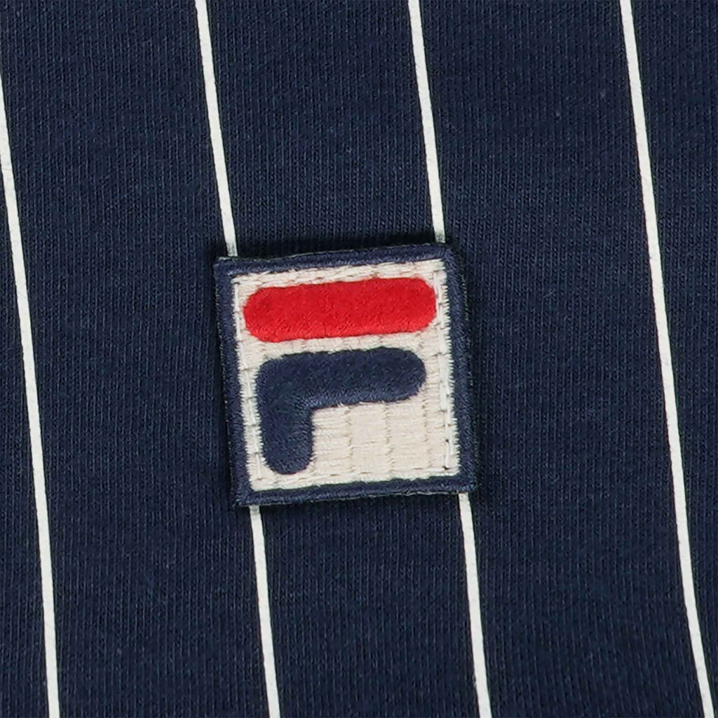 Fila Vintage BB1 Classic Vintage Striped Polo Shirt - Fila Navy