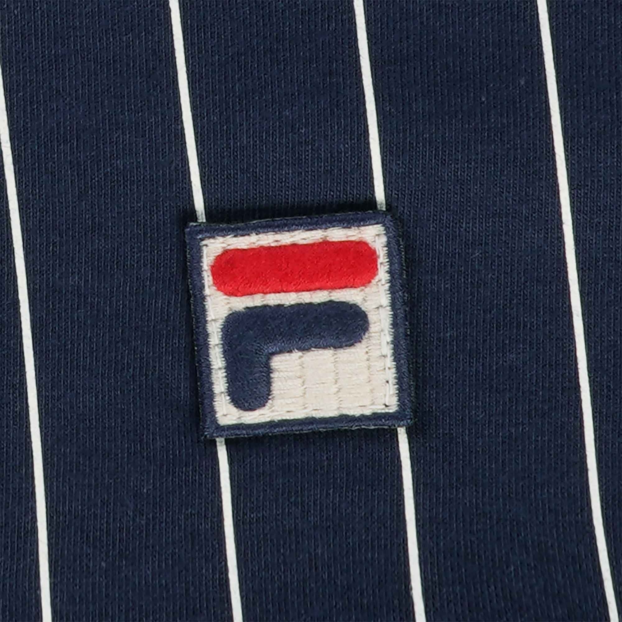 Fila Vintage BB1 Classic Vintage Striped Polo Shirt - Fila Navy