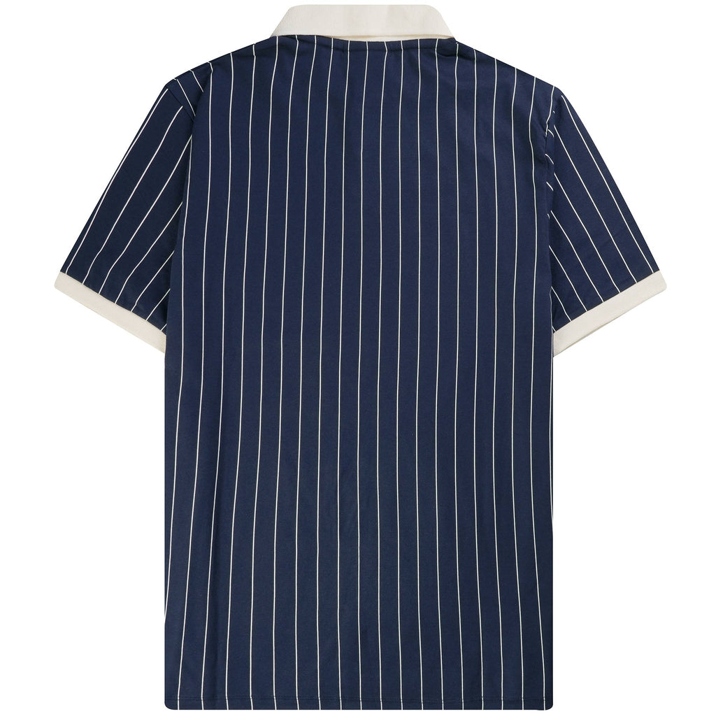 Fila Vintage BB1 Classic Vintage Striped Polo Shirt - Fila Navy