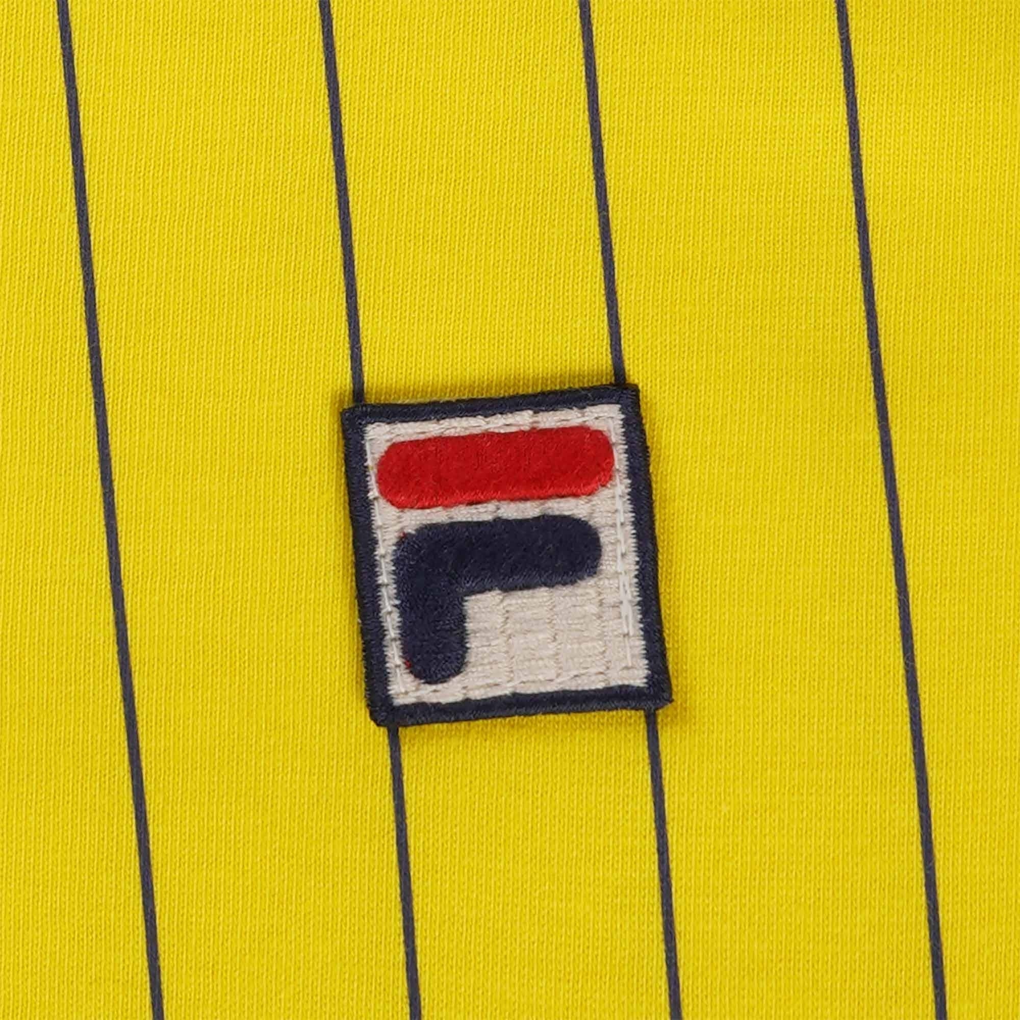 Fila Vintage BB1 Classic Vintage Striped Polo Shirt - Hi Vis