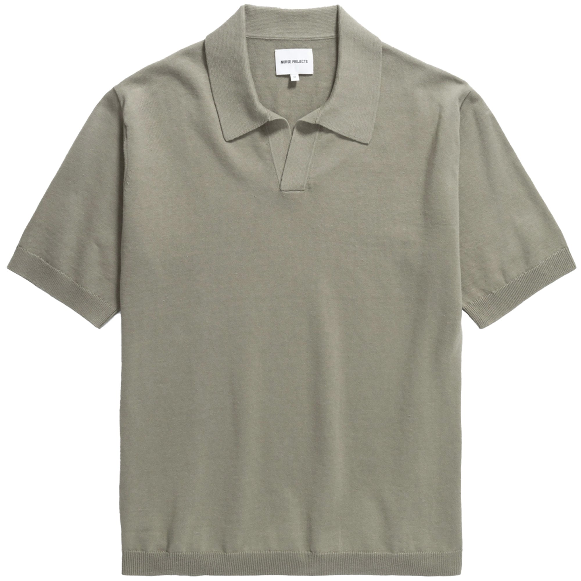 Norse Projects Leif Cotton Linen Polo Shirt - Clay