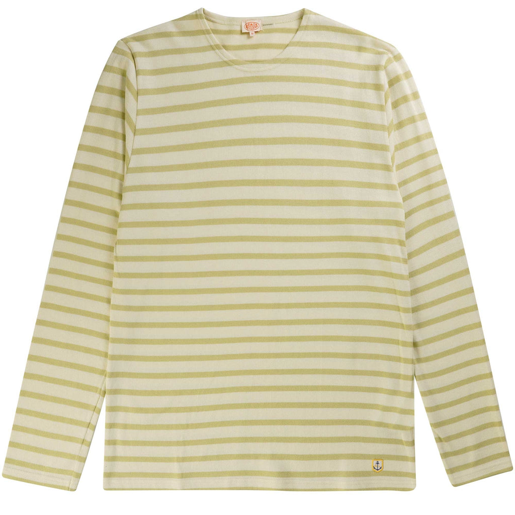 Armor Lux Breton Striped Shirt - Nature and Olive