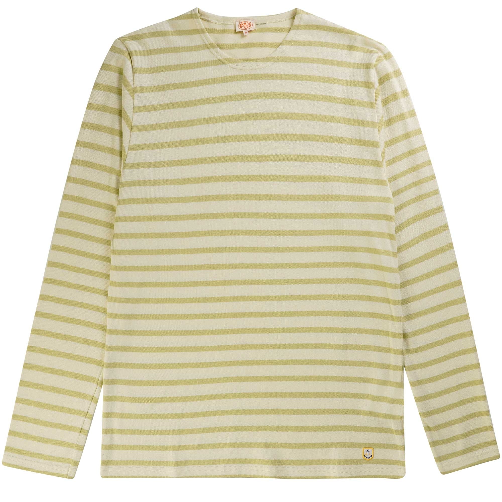 Armor Lux Breton Striped Shirt - Nature and Olive