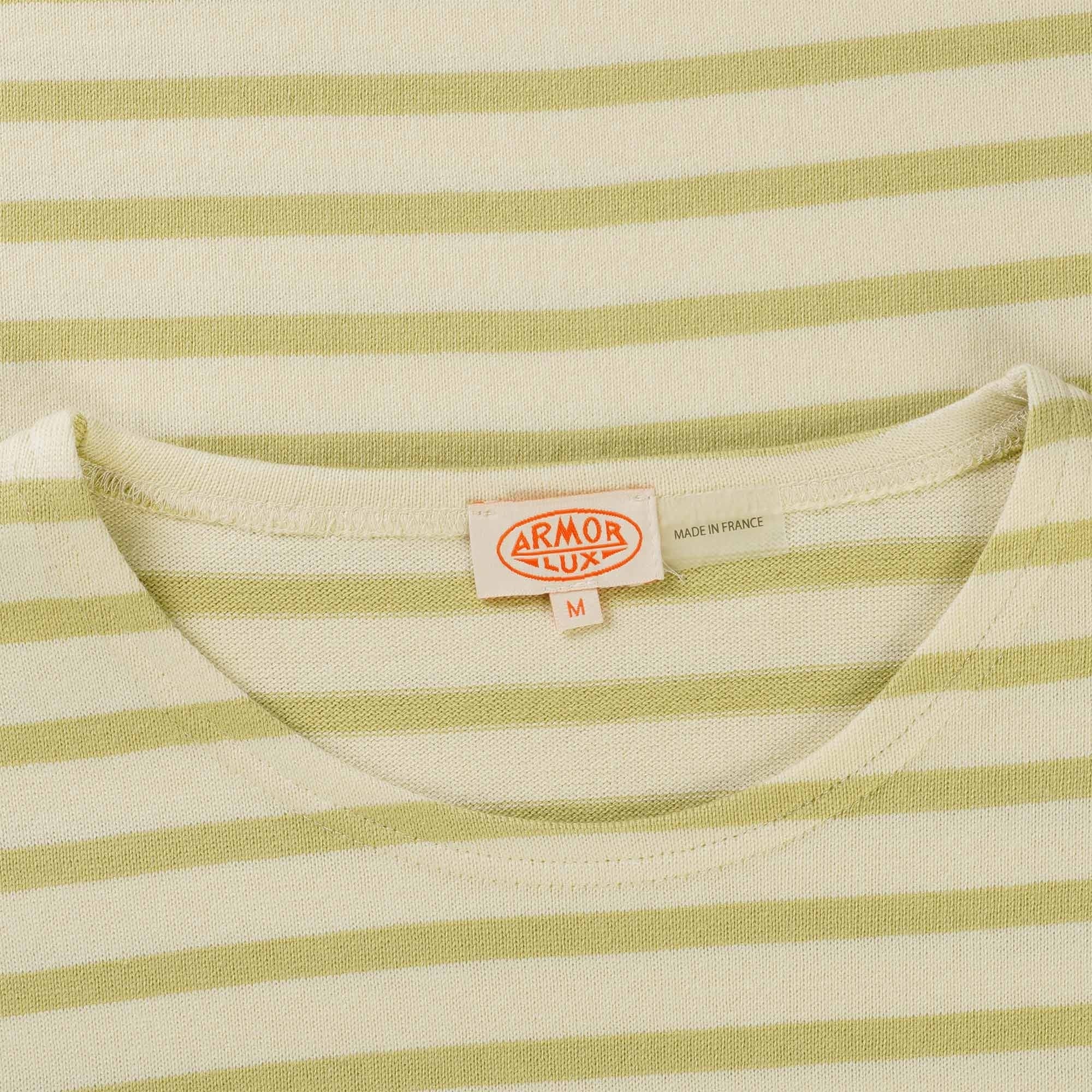 Armor Lux Breton Striped Shirt - Nature and Olive