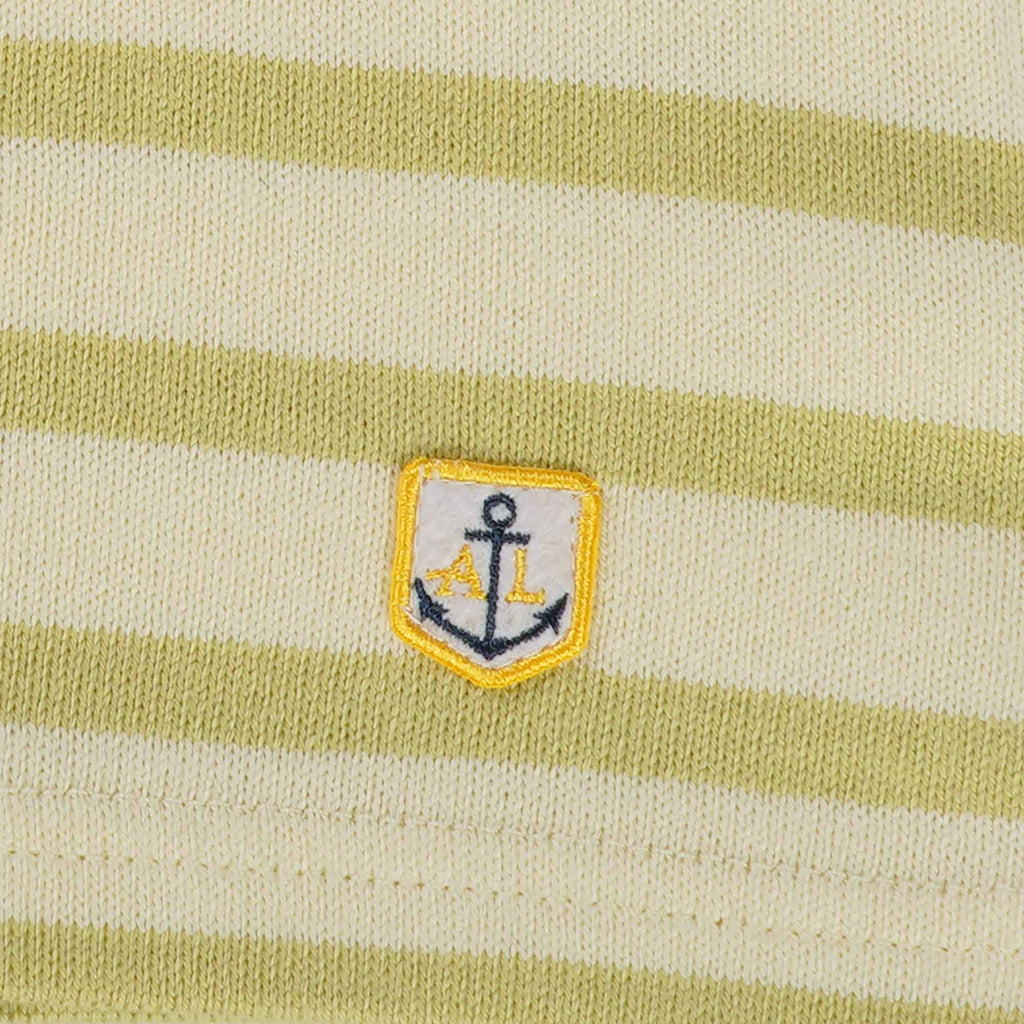 Armor Lux Breton Striped Shirt - Nature and Olive