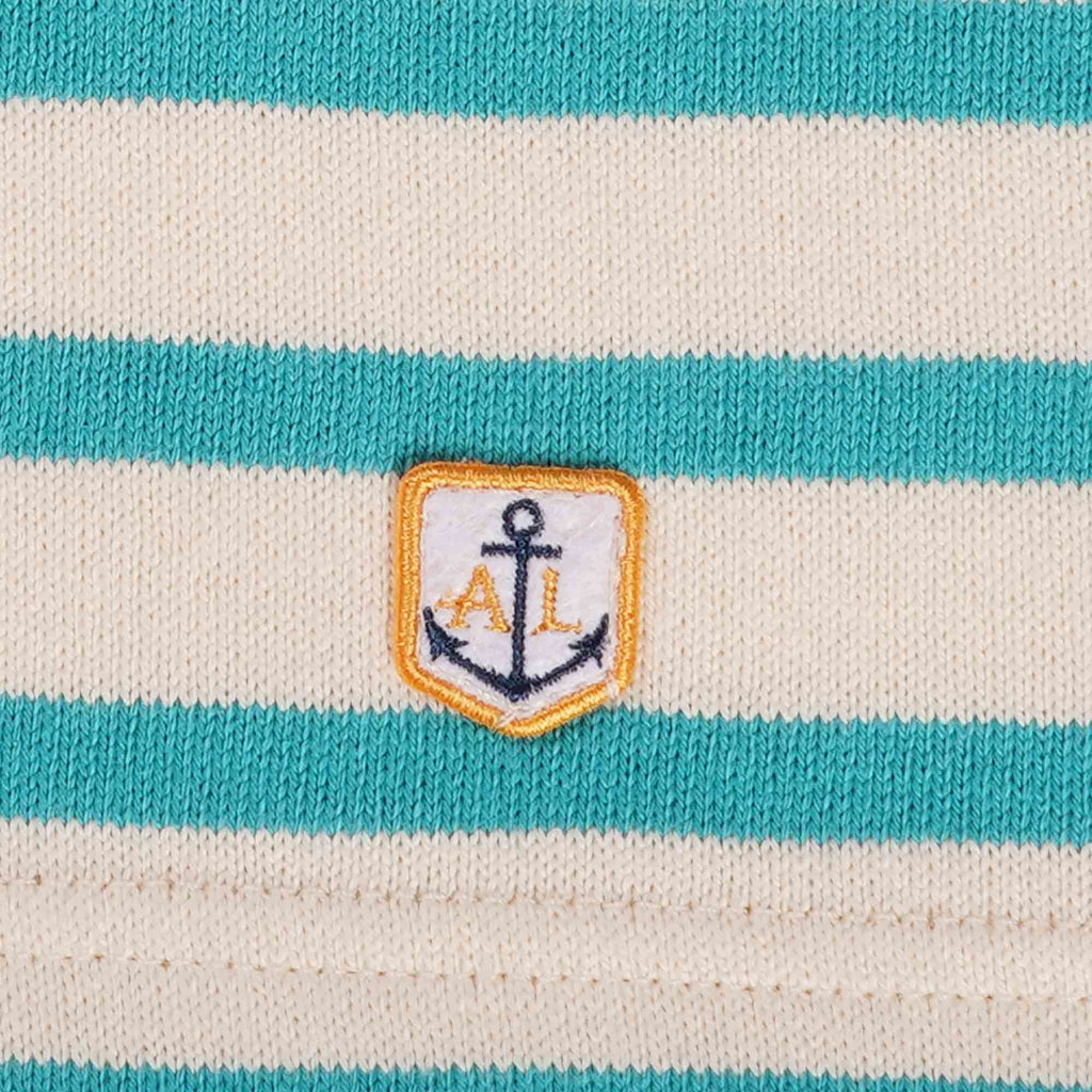 Armor Lux Breton Striped Shirt - Nature and Pagoda