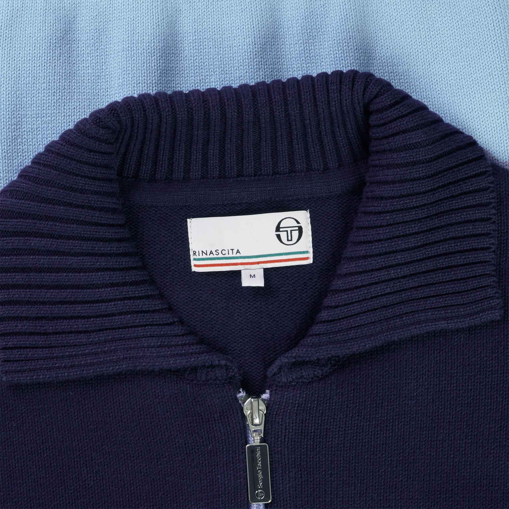 Donato Knitted Track Jacket - Clear Sky