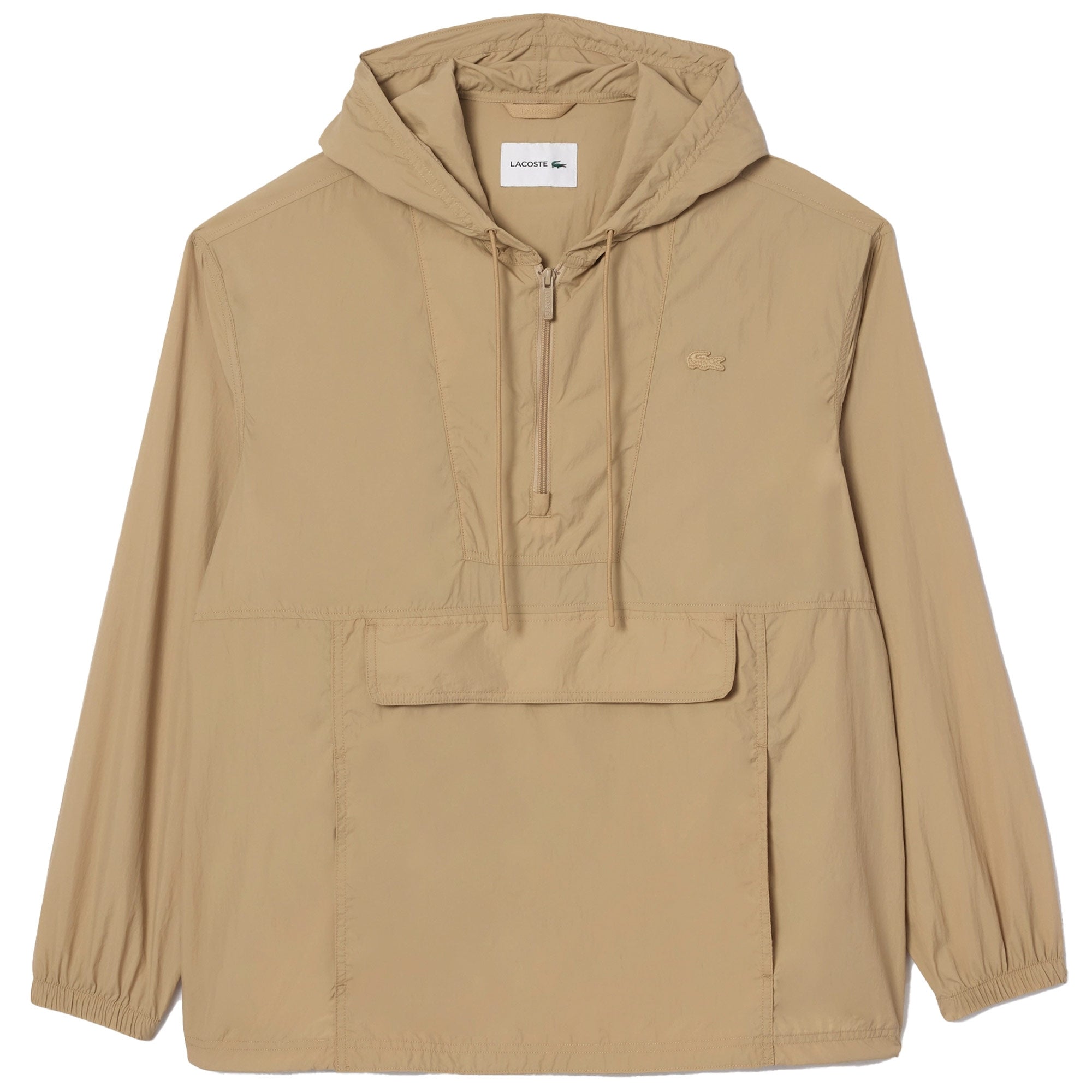 Lacoste Lightweight Showerproof Pop-over Jacket - Beige