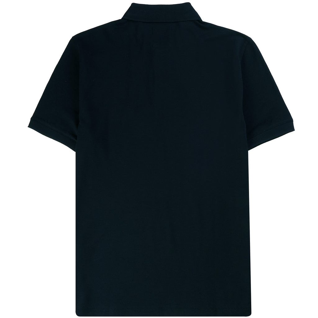 Emporio Armani Mercerised Piqu Polo Shirt - Blu Navy