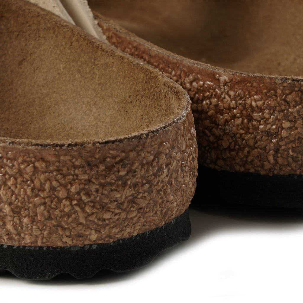 Birkenstock Womens Arizona Nubuck Leather - Ecru