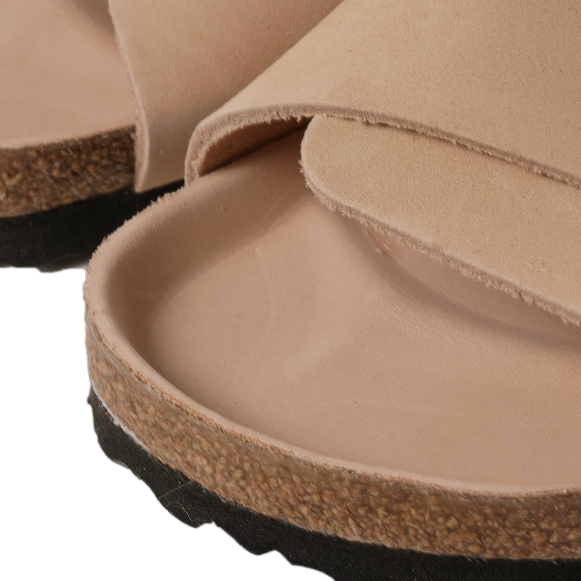 Birkenstock Kyoto Nubuck Leather - New Beige
