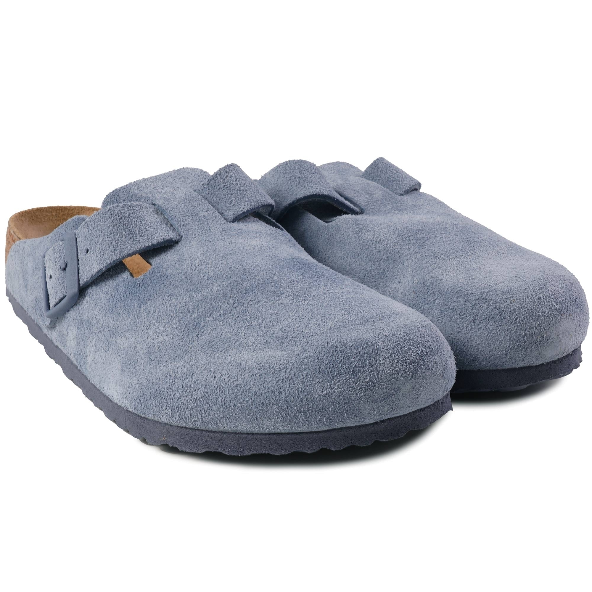 Birkenstock Boston Suede Leather - Blue