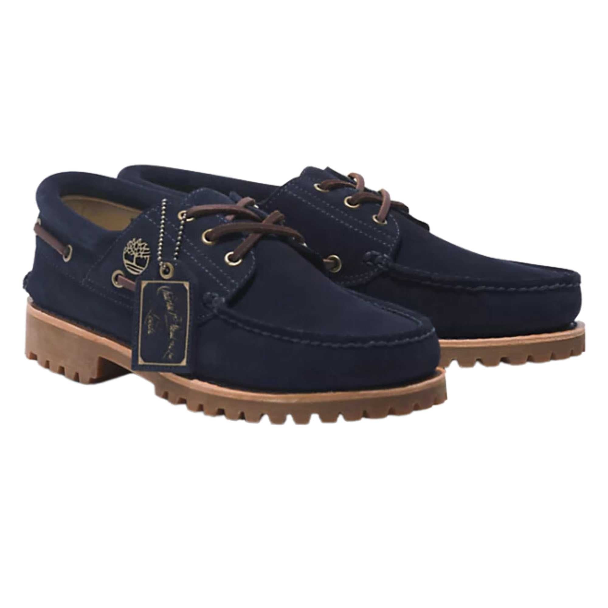 Timberland x C.F. Stead 3-Eye Classic Lug Shoe - Dark Blue Suede