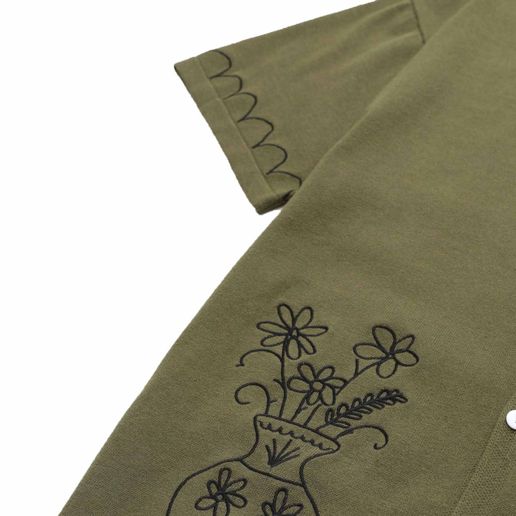 Service Works Knitted Vase Shirt - Olive