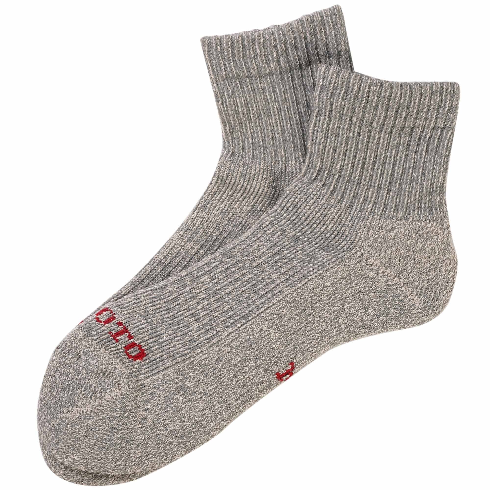 RoToTo Socks Hemp/Organic Cotton Pile Ankle Socks - Gray