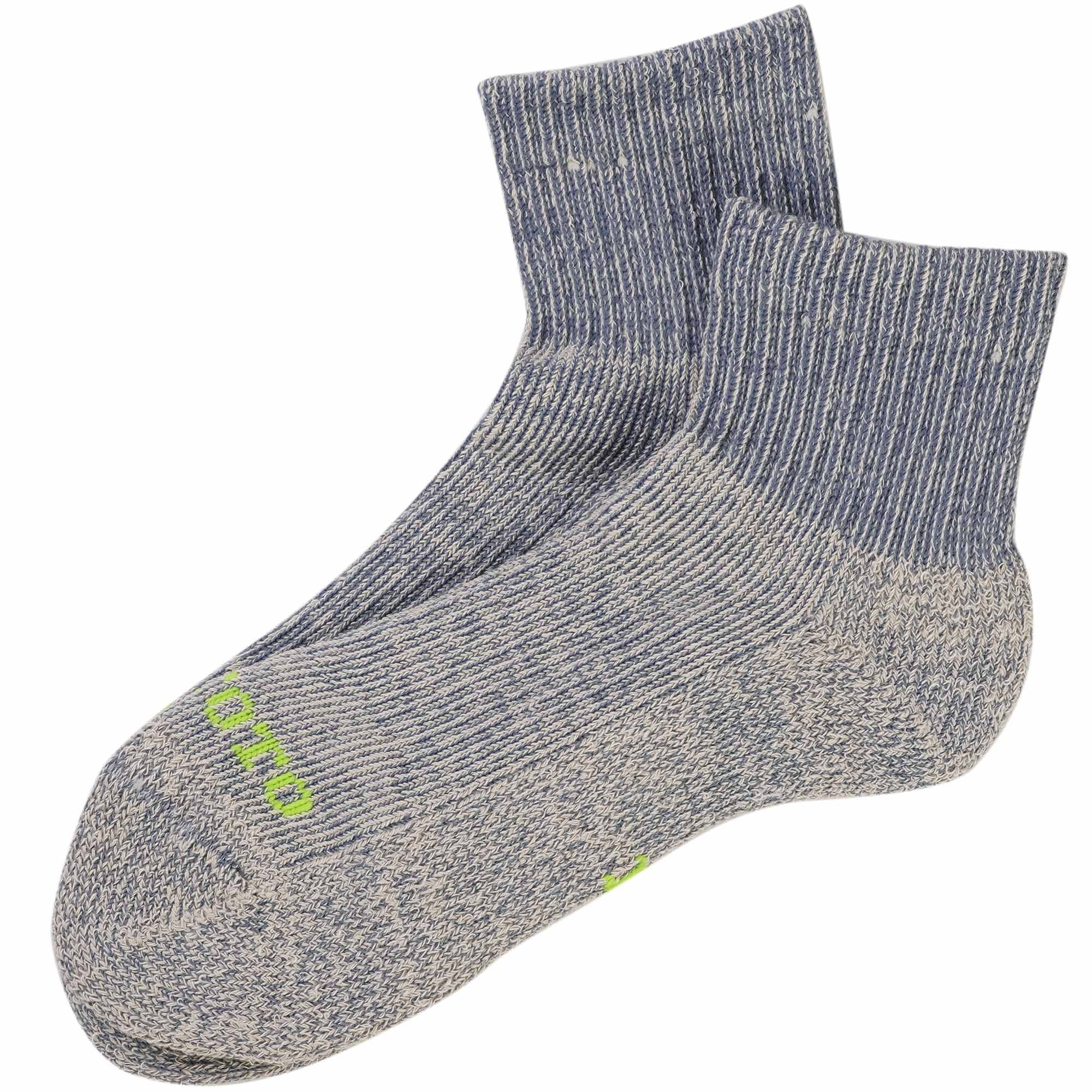 RoToTo Socks Hemp/Organic Cotton Pile Ankle Socks - Blue