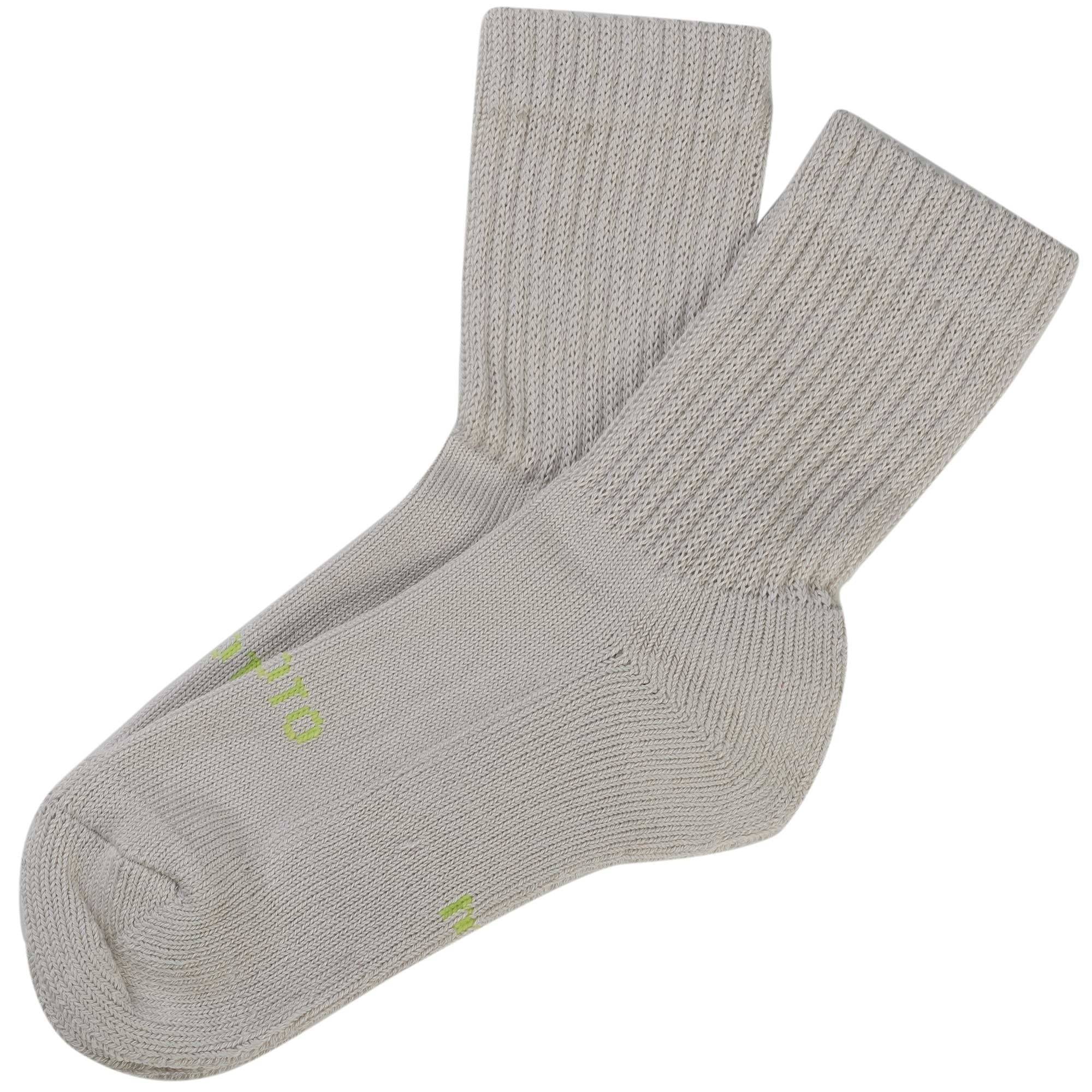 RoToTo Socks Everyday Pile Crew Socks - Light Gray