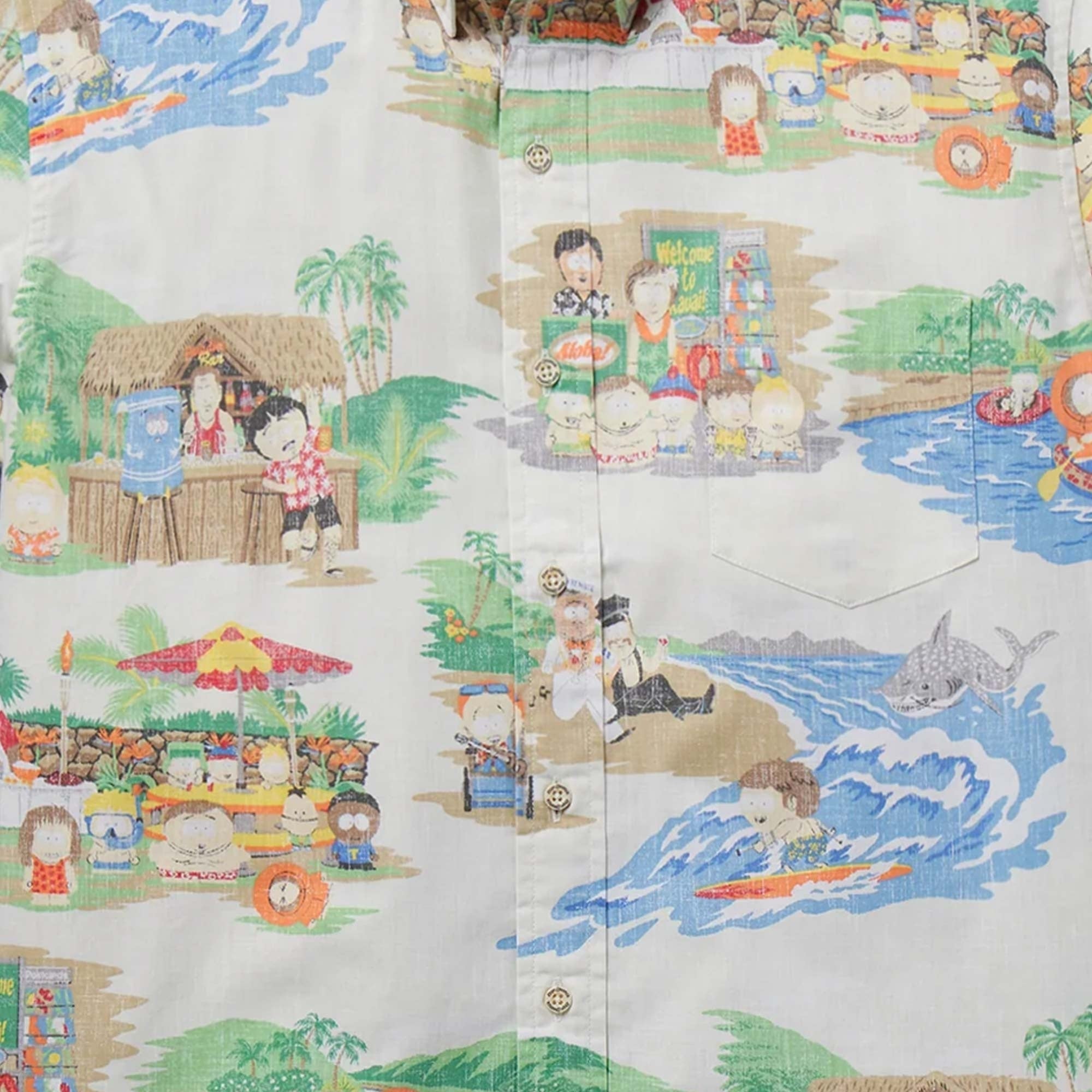 Reyn Spooner South Park: Mahalo Rewards Shirt - White