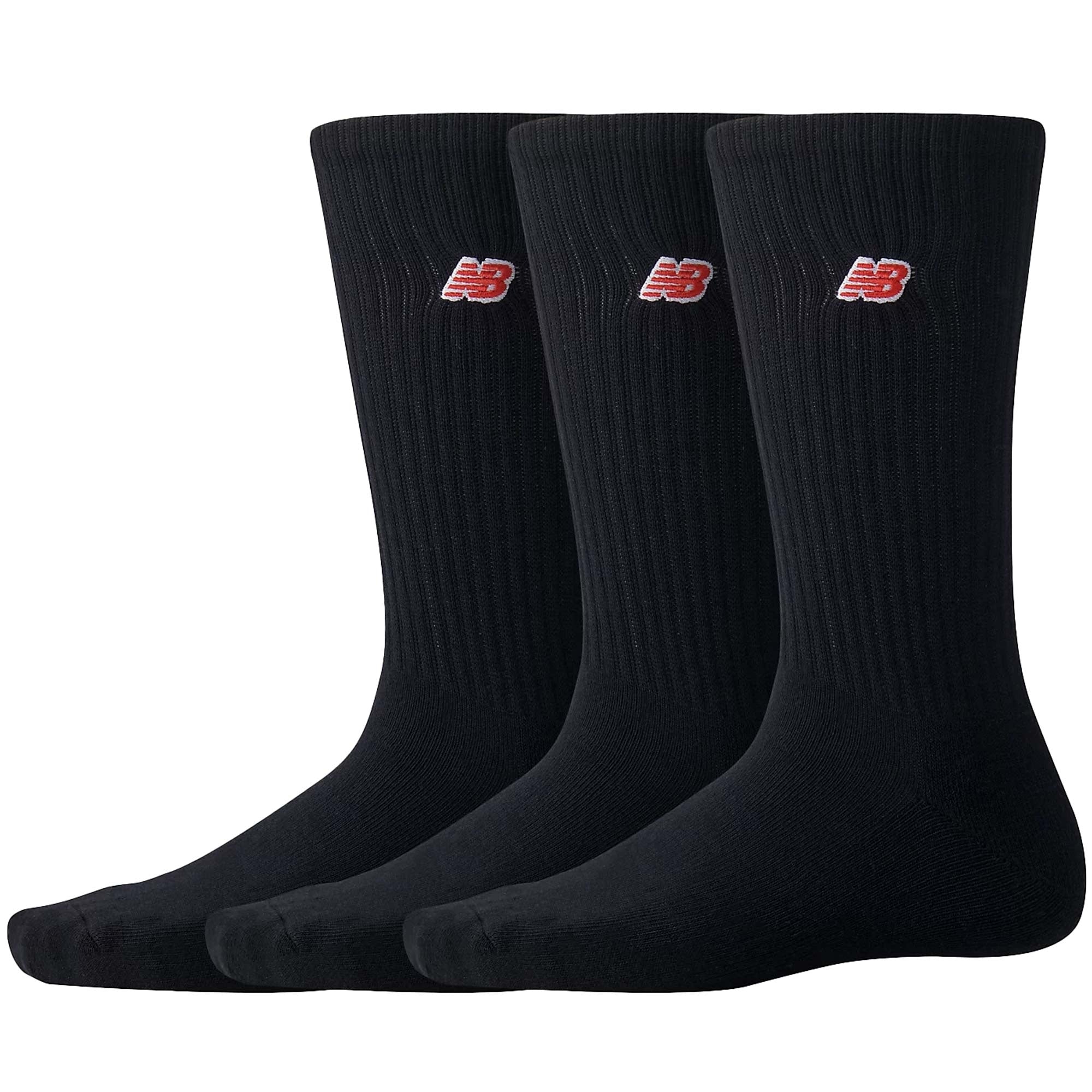 New Balance Red Patch Logo Crew 3 Pack - Black