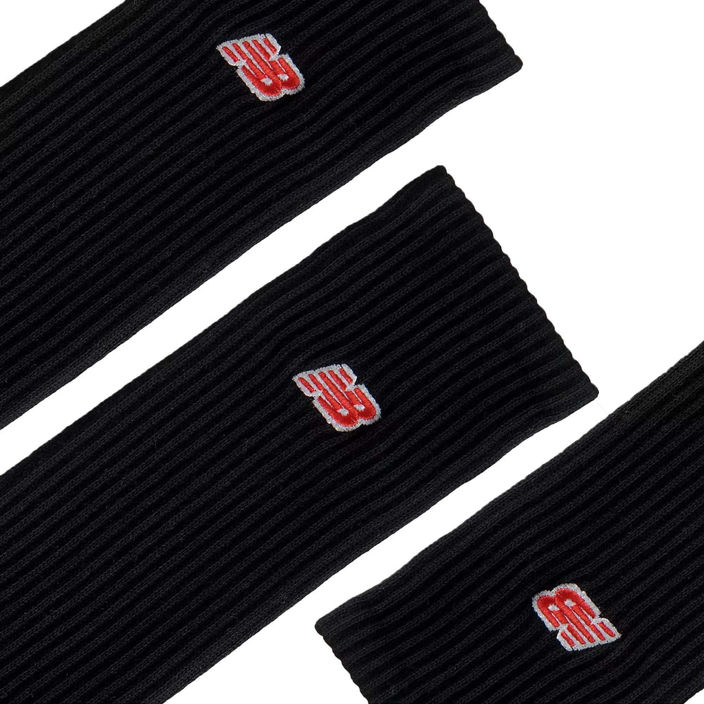New Balance Red Patch Logo Crew 3 Pack - Black