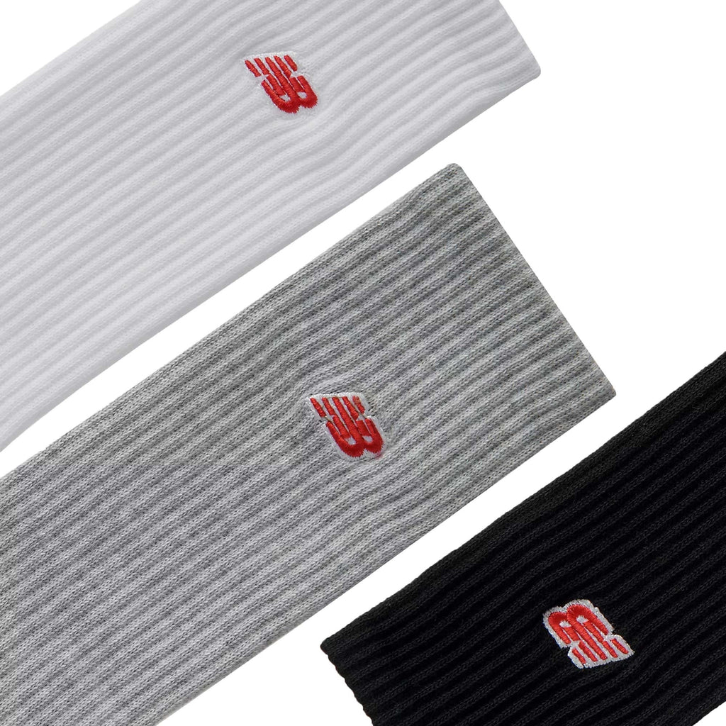 Red Patch Logo Crew 3 Pack - Grey, White and Black