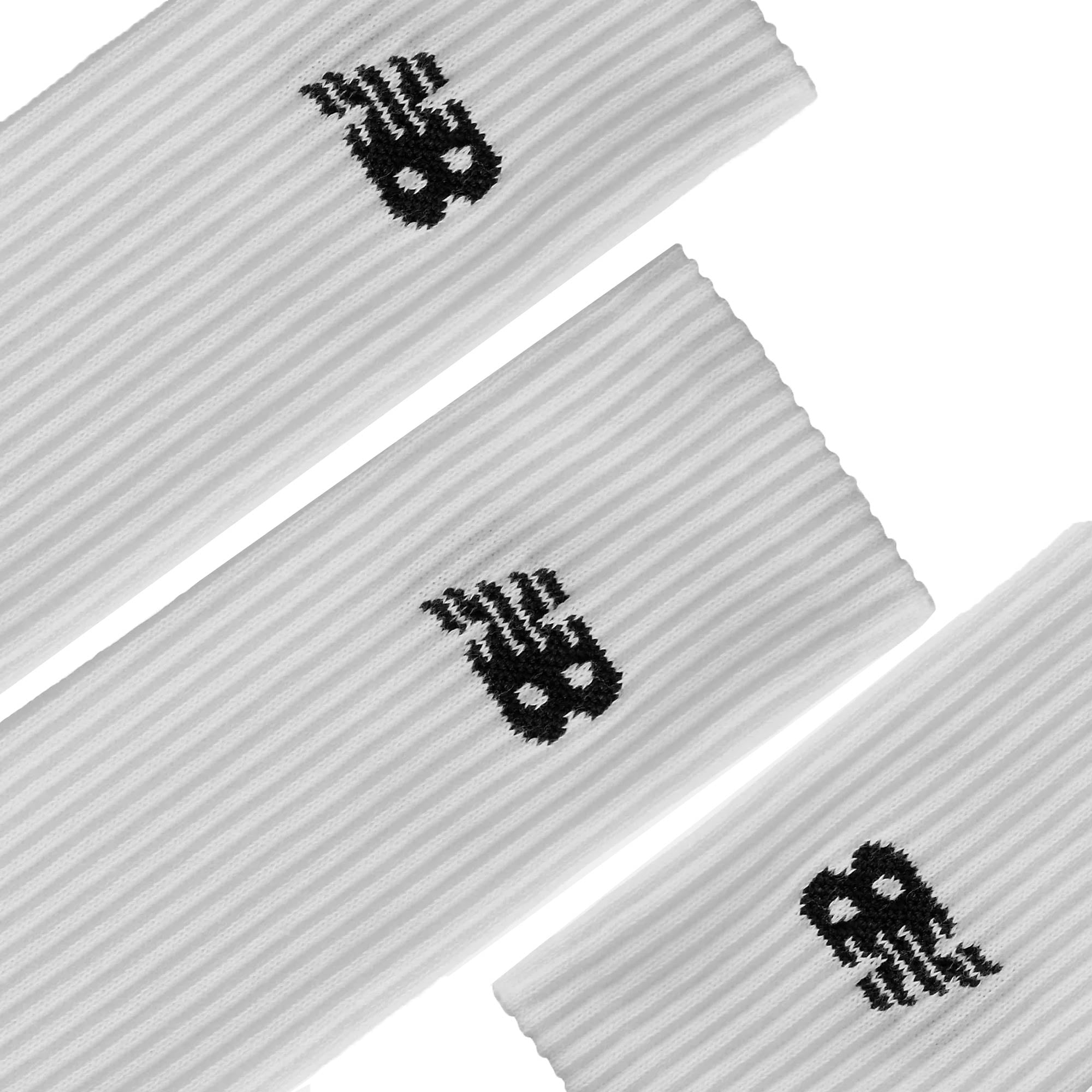 New Balance 3 Pack Everyday Crew Socks - White