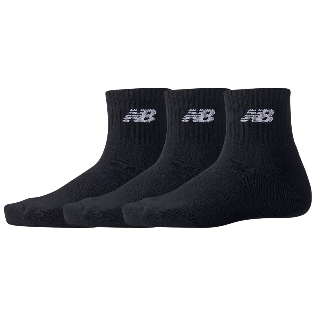 New Balance 3 Pack Everyday Ankle Socks - Black