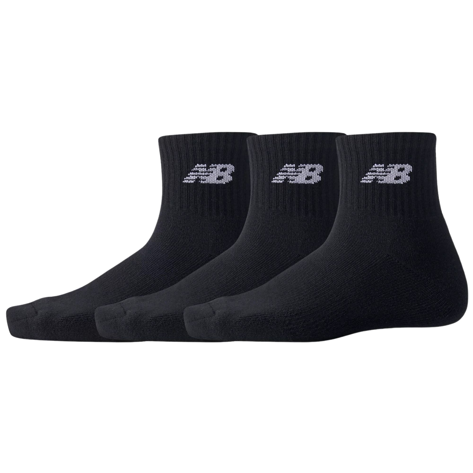 New Balance 3 Pack Everyday Ankle Socks - Black