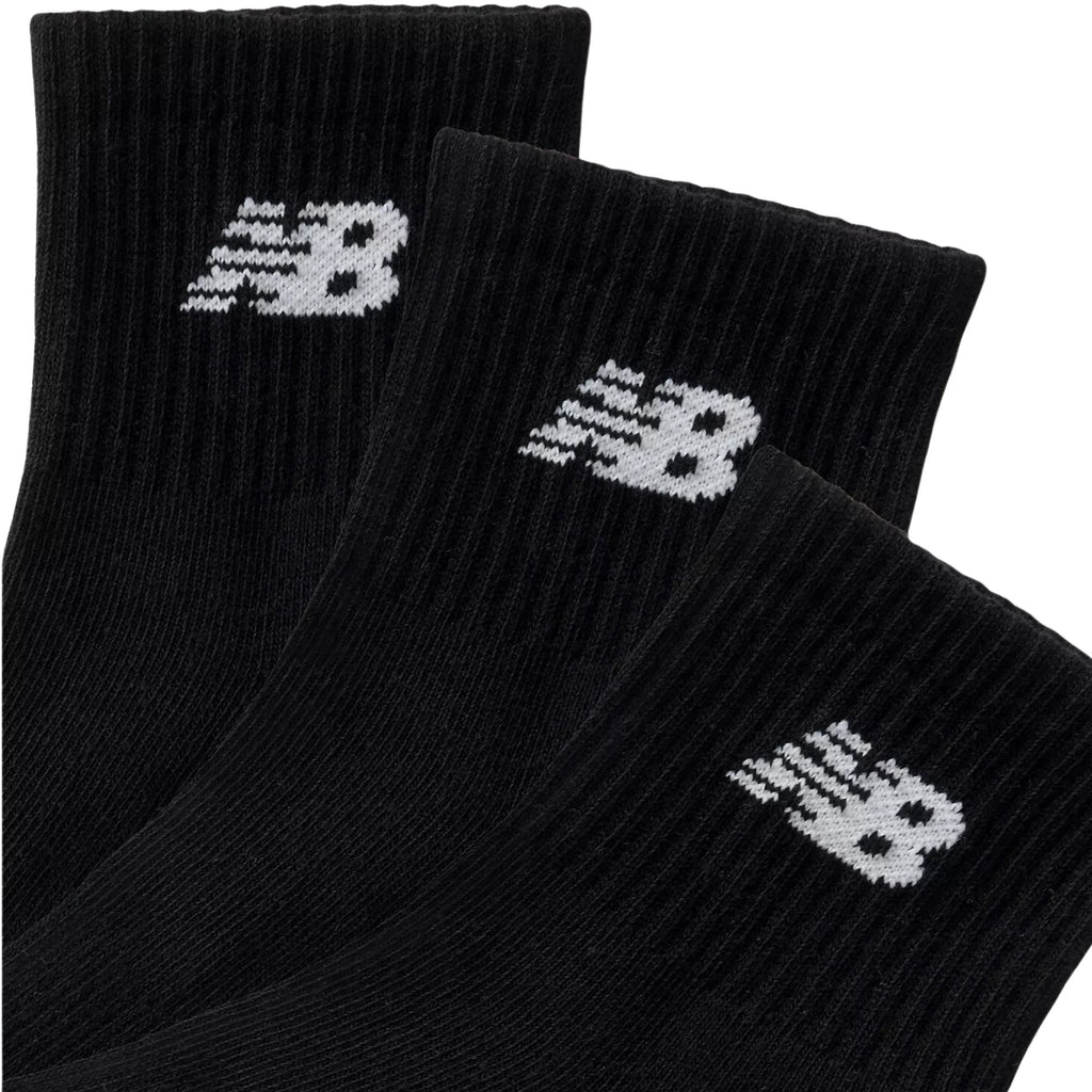 New Balance 3 Pack Everyday Ankle Socks - Black