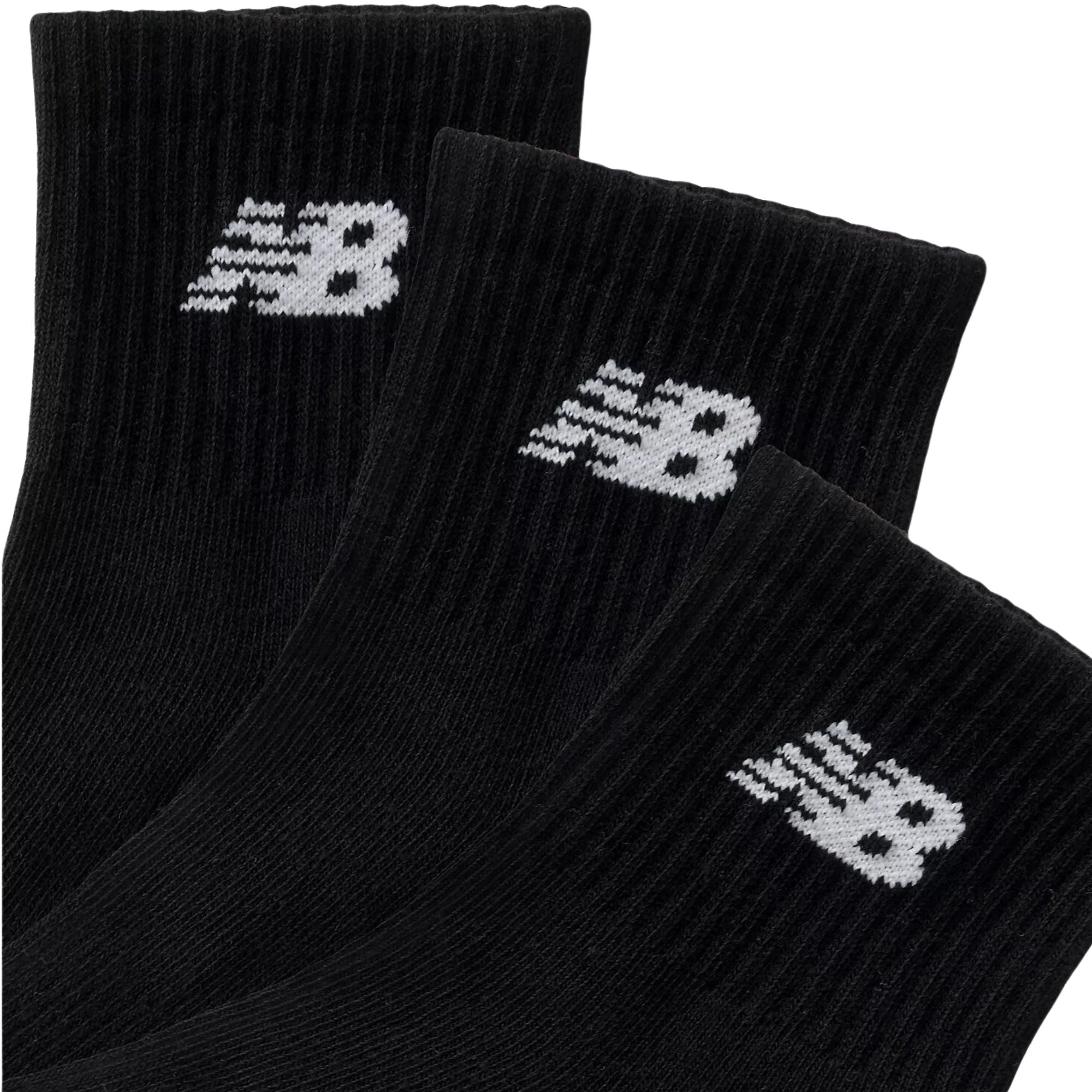 New Balance 3 Pack Everyday Ankle Socks - Black