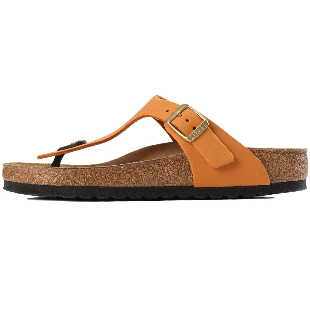 Birkenstock Womens Gizeh Nubuck Leather - Burnt Orange