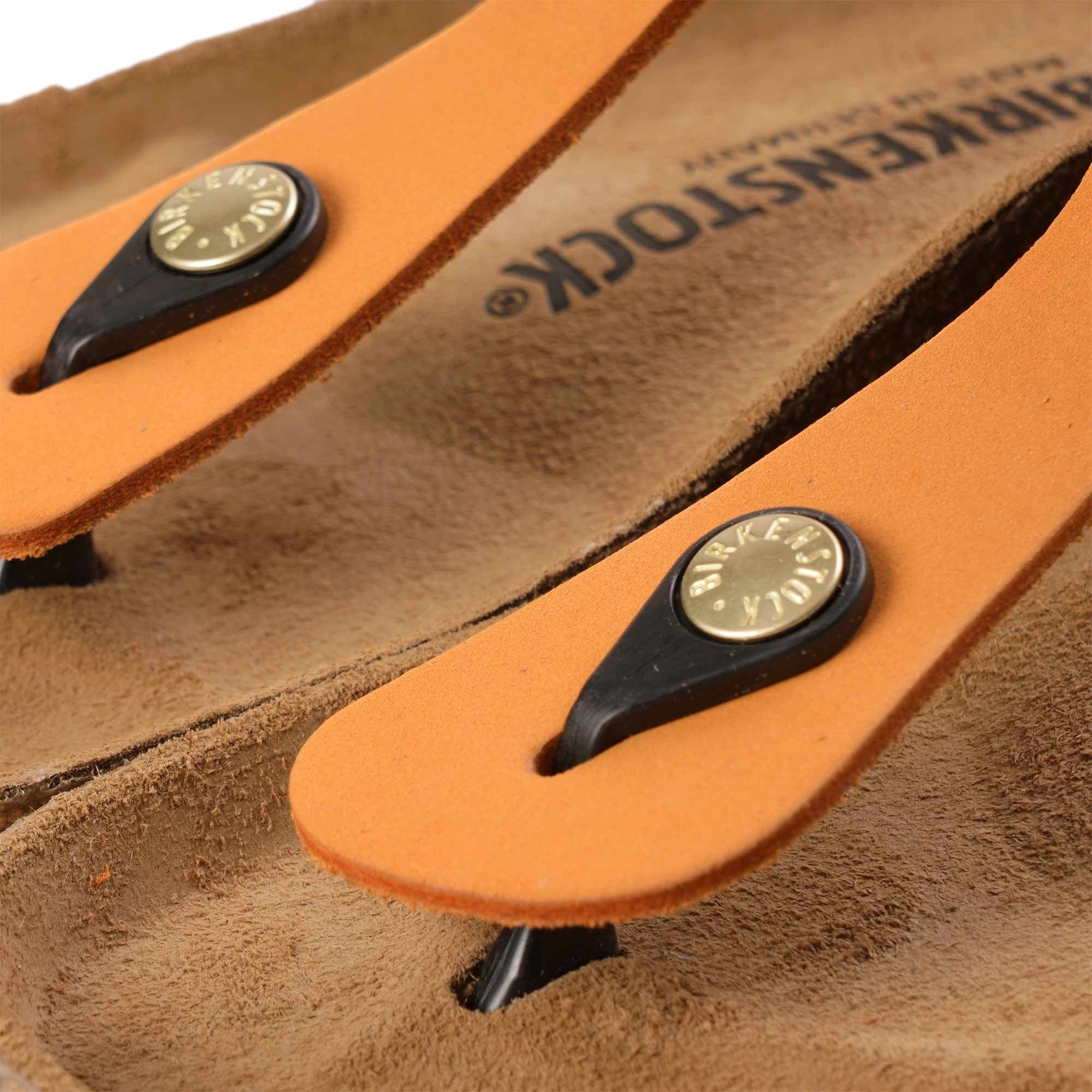 Birkenstock Womens Gizeh Nubuck Leather - Burnt Orange