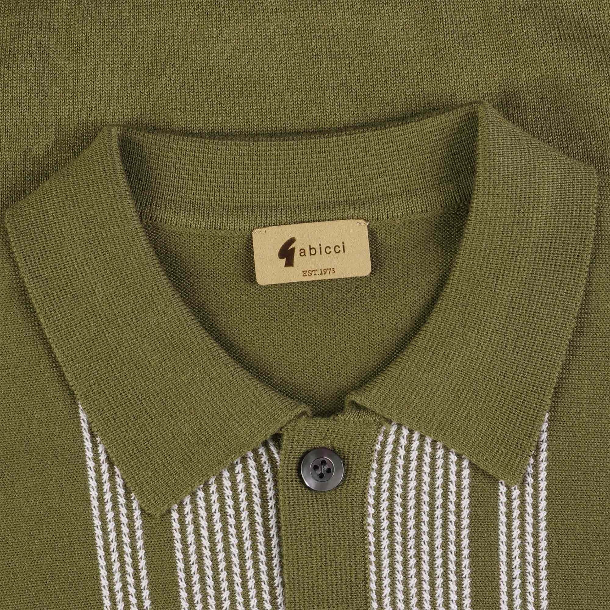 Gabicci Vintage Dante Knitted Polo Shirt - Spruce