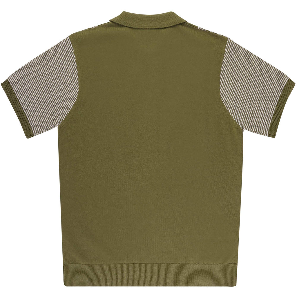 Gabicci Vintage Dante Knitted Polo Shirt - Spruce