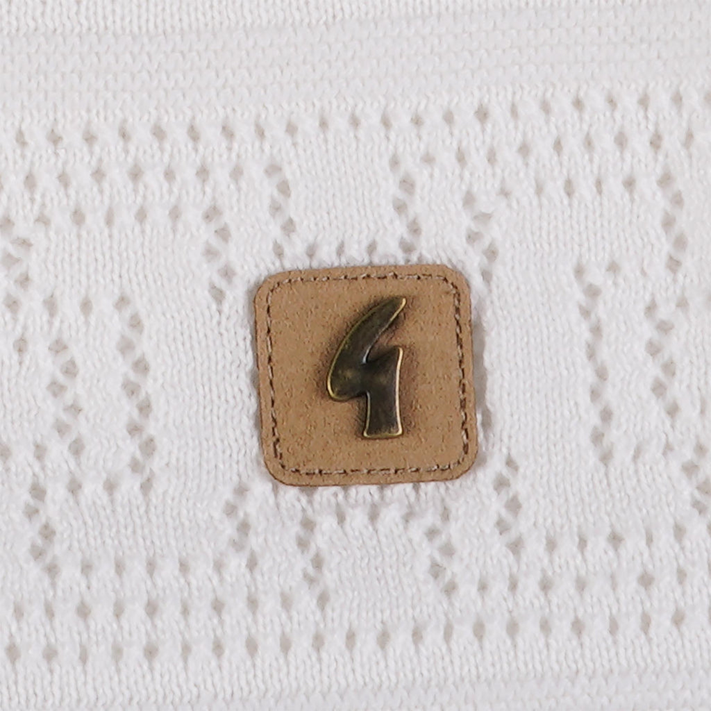 Gabicci Vintage Soul Button Through Polo Shirt - White
