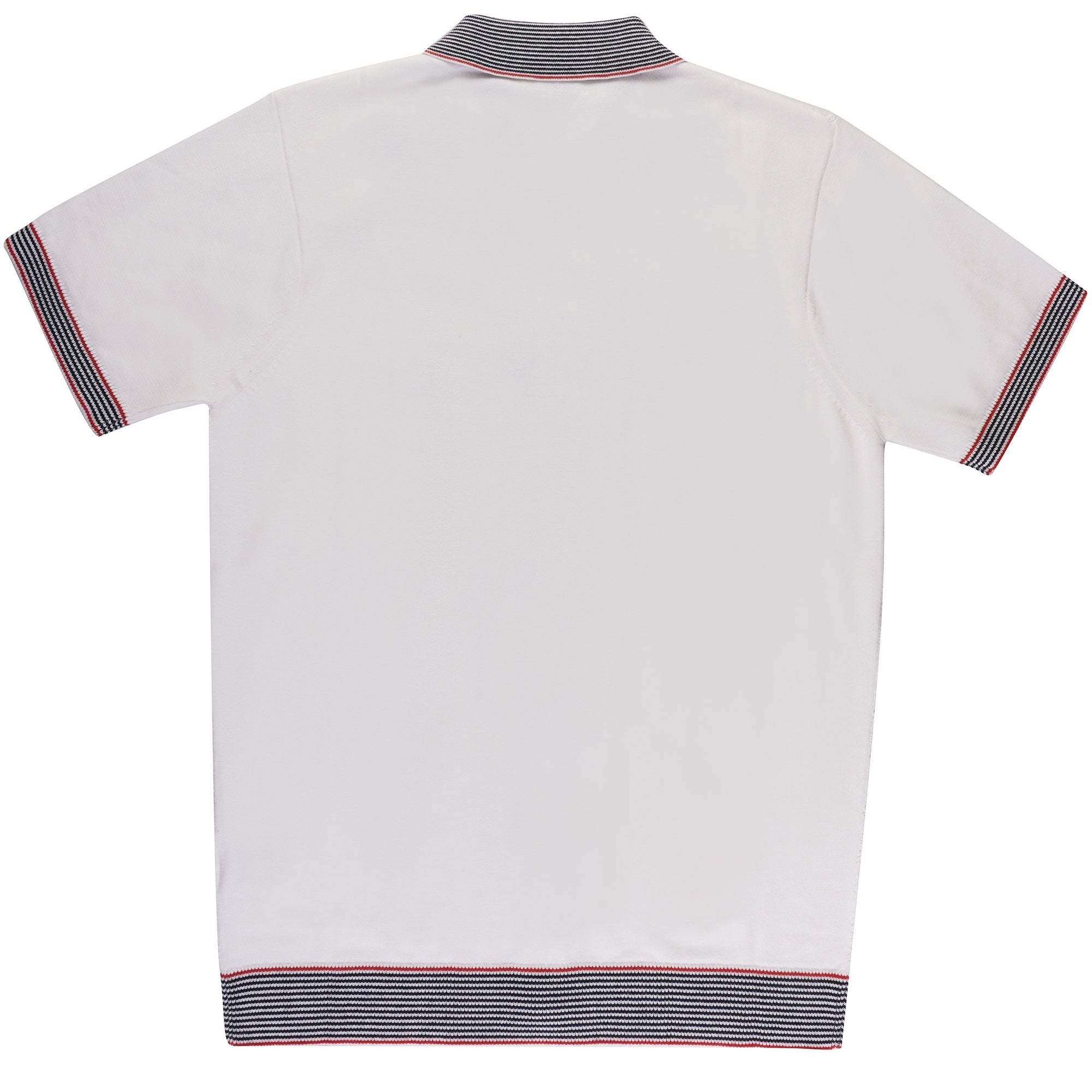 Gabicci Vintage Soul Button Through Polo Shirt - White
