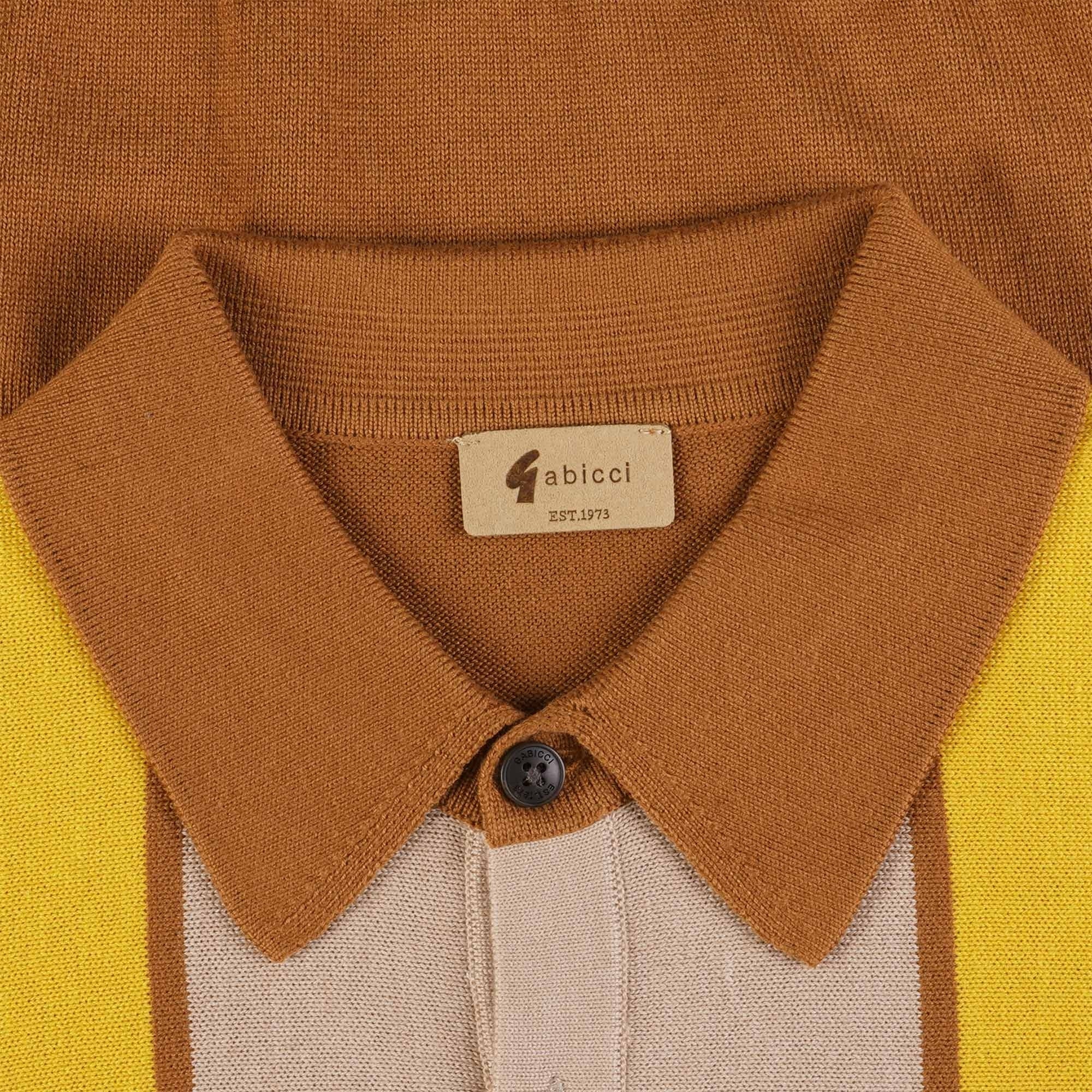 Gabicci Vintage Searle Polo Shirt - Walnut