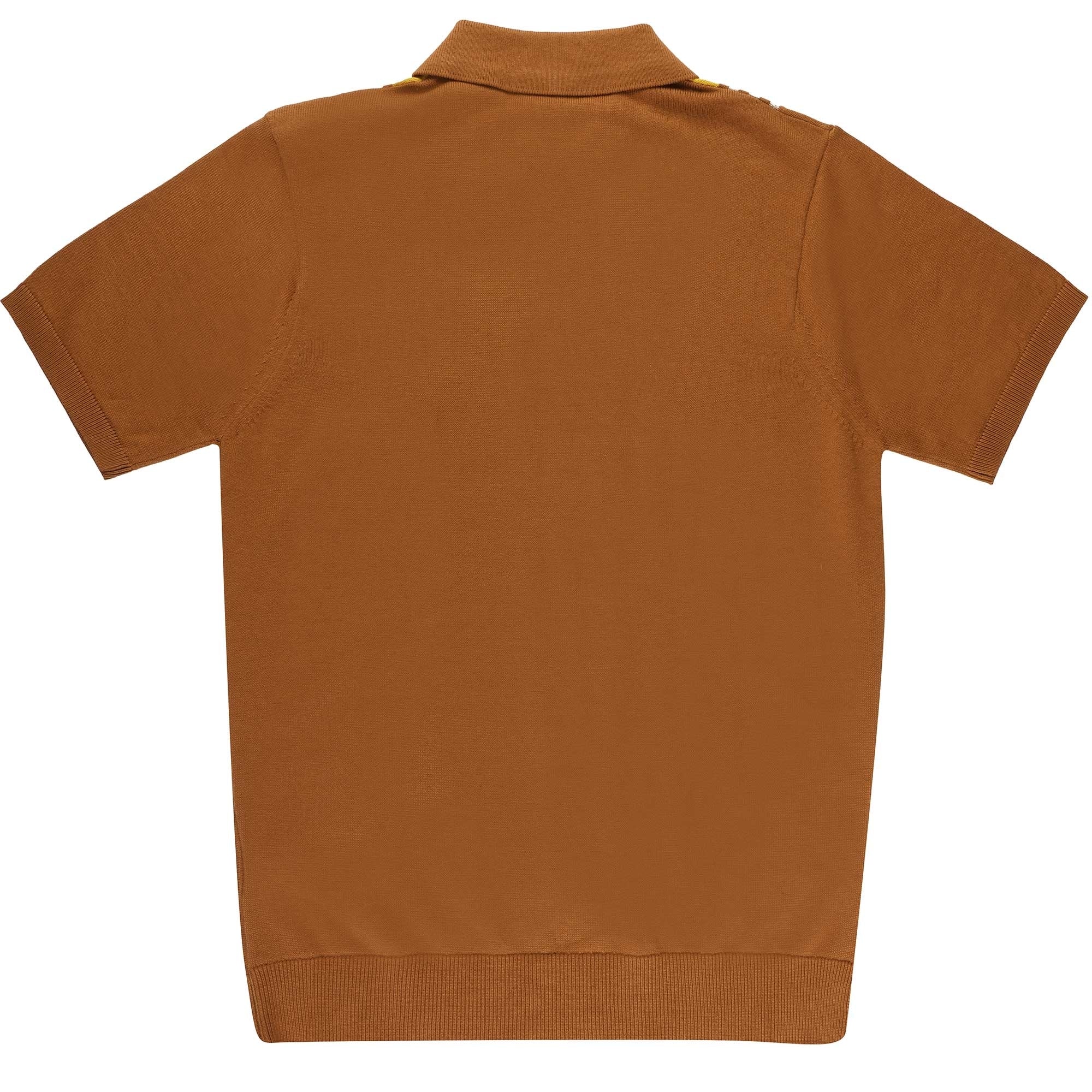 Gabicci Vintage Searle Polo Shirt - Walnut