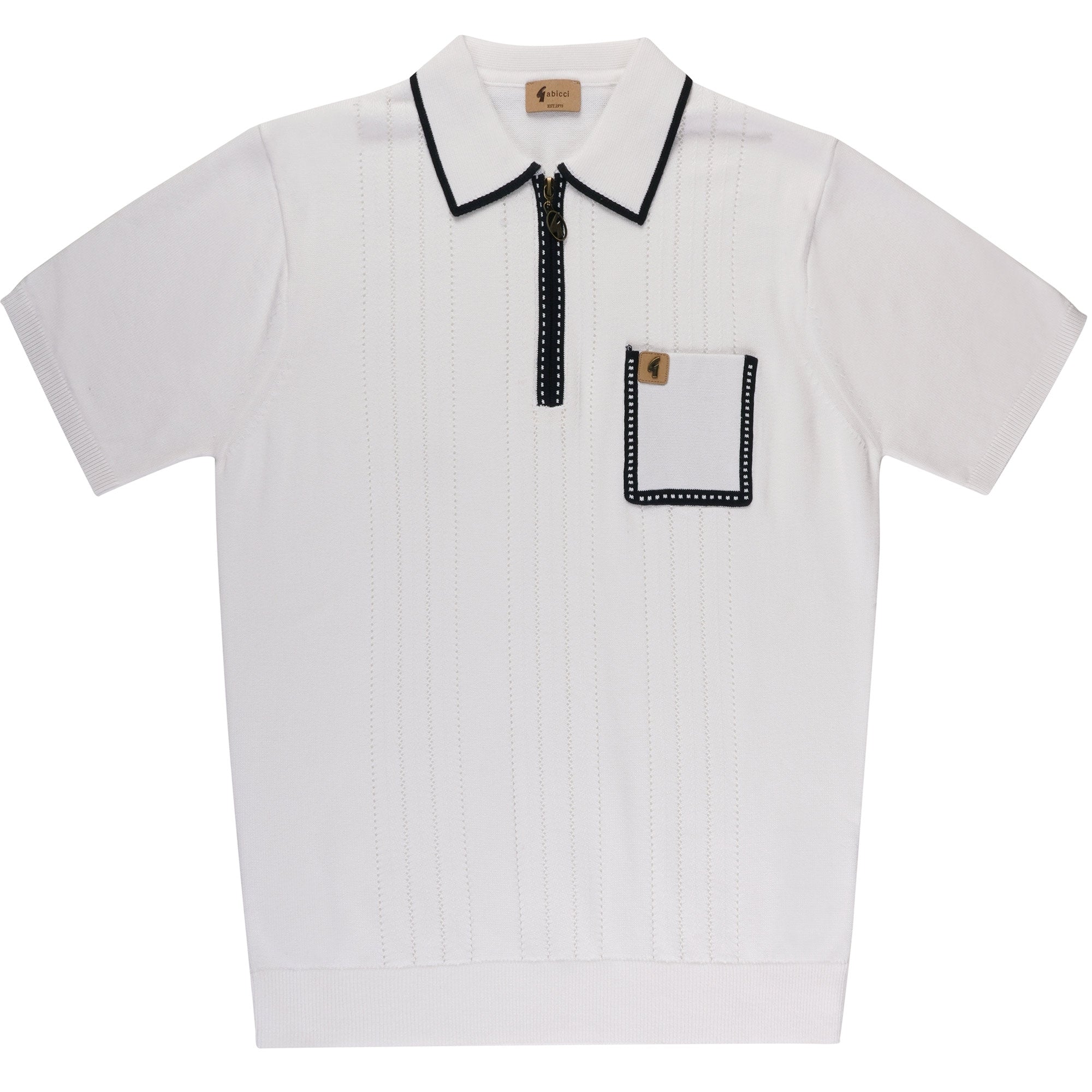 Gabicci Vintage Pierre Polo Shirt - White
