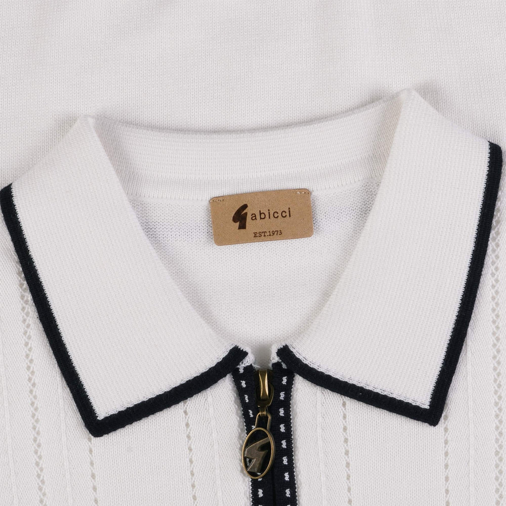 Gabicci Vintage Pierre Polo Shirt - White