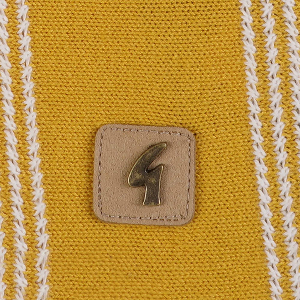 Gabicci Vintage Dante Knitted Polo Shirt - Sunbeam