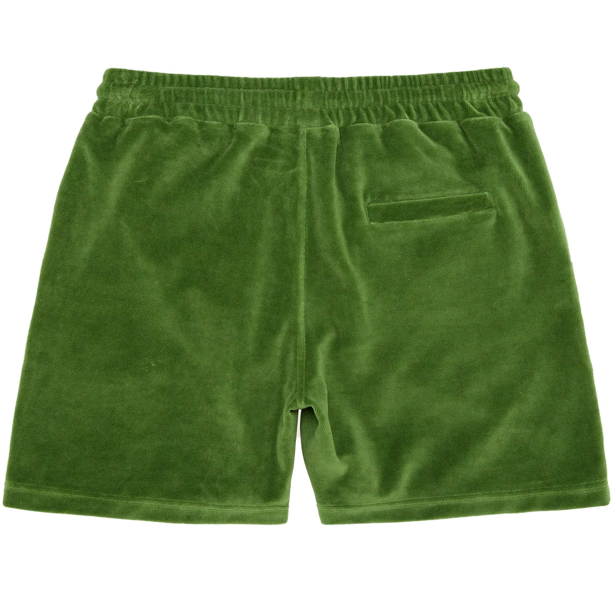 Velour Shorts - Penny Green