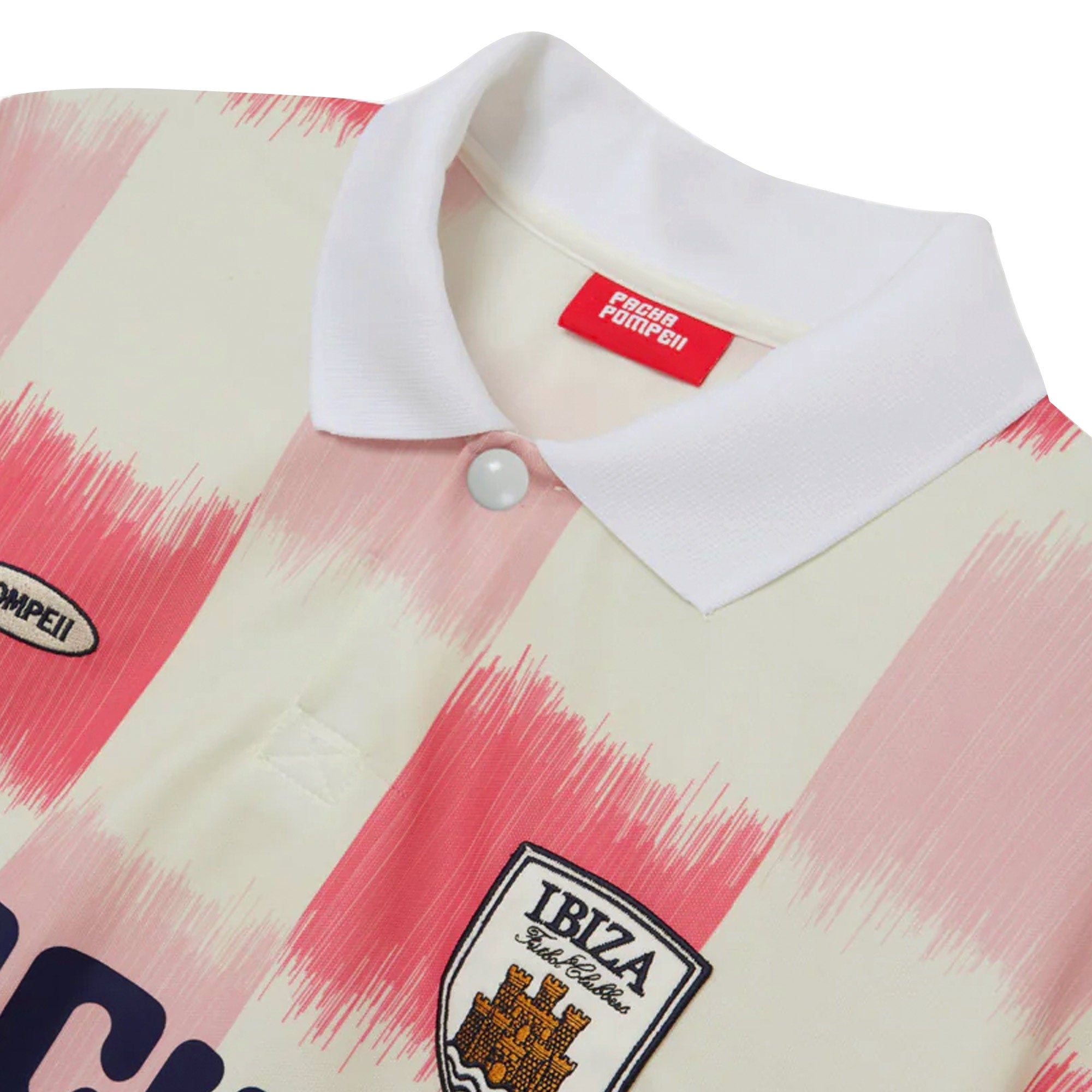 Pompeii x Pacha Football Shirt - Cream and Red