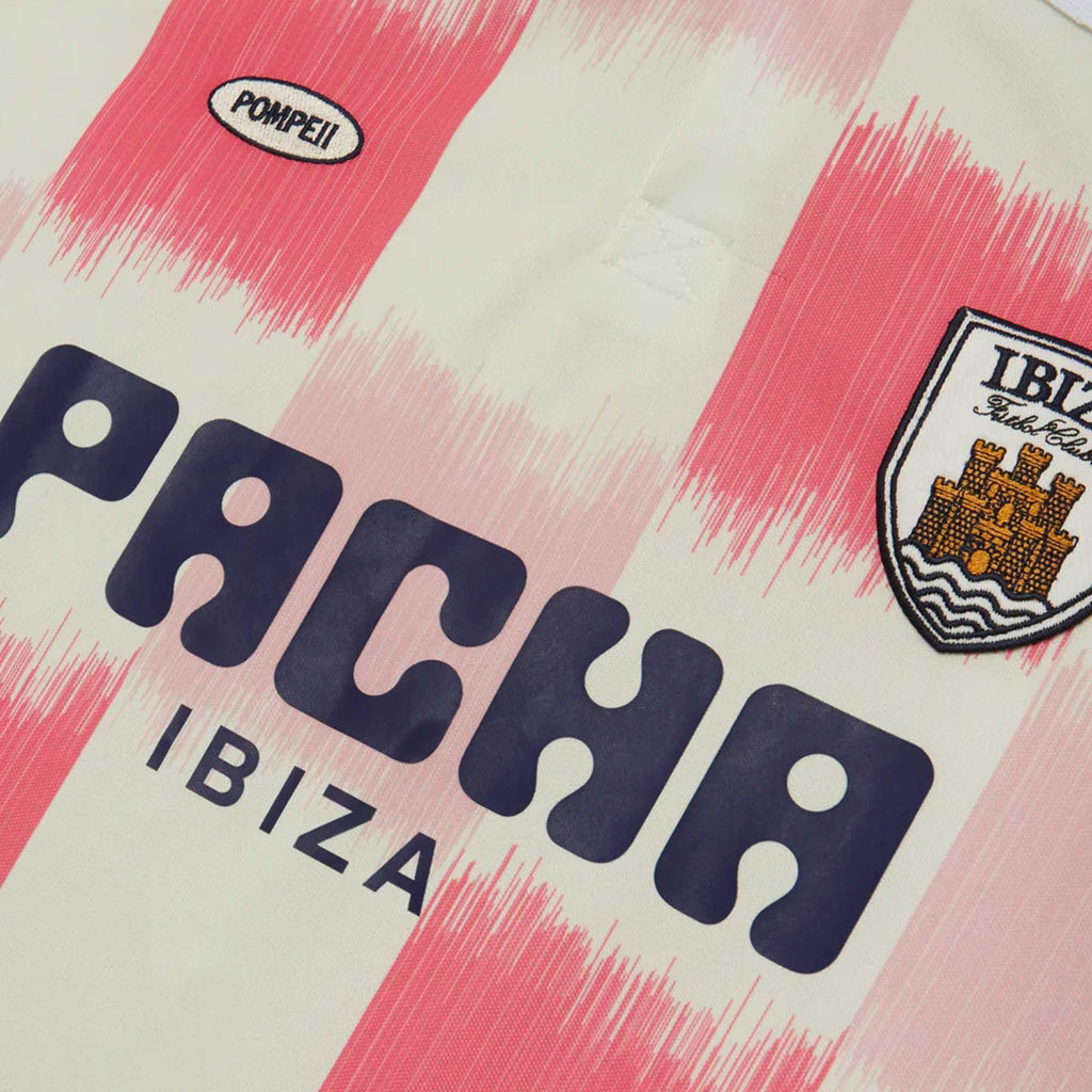 Pompeii x Pacha Football Shirt - Cream and Red