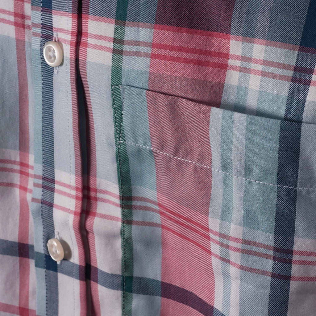 Real Hoxton Checked Short Sleeve Shirt - Pastels