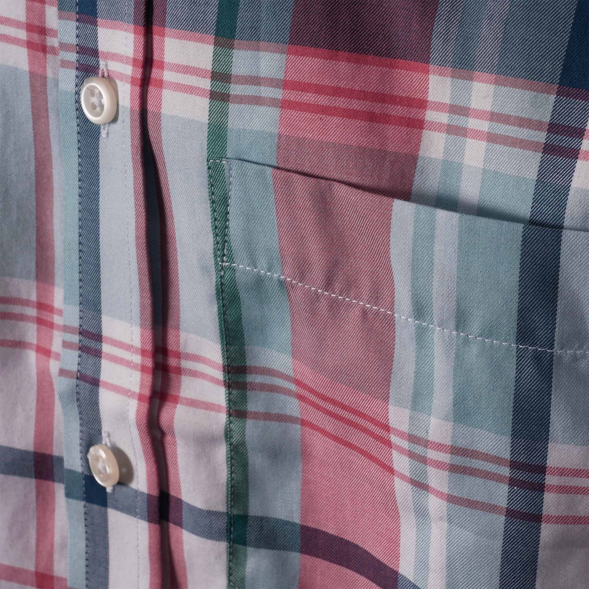 Real Hoxton Checked Short Sleeve Shirt - Pastels