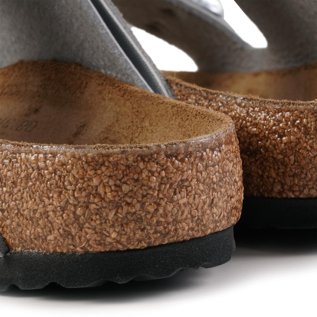Birkenstock Womens Arizona Birko Flor - Silver
